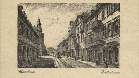 Vergrößerte Ansicht von Fassaden der Häuser C 1, 1 bis 3, um 1910