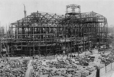 Vergrößerte Ansicht von Rosengarten im Bau,1900