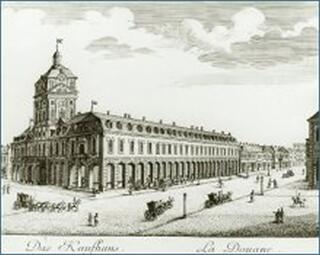 Vergrößerte Ansicht von 1725 - Bau des Kaufhauses 