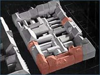 Vergrößerte Ansicht von Das Modell des Quadrates F 5 vor der Zerstörung 1943/1944