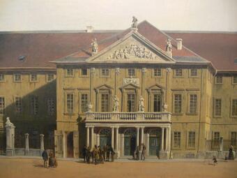 Vergrößerte Ansicht von Nationaltheater um 1840