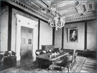 Vergrößerte Ansicht von Der kleine Sitzungssaal in der Rheinischen Creditbank, vor 1917