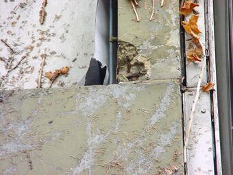 Vergrößerte Ansicht von Jungbuschschule Dach vor der Sanierung