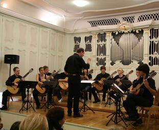 Vergrößerte Ansicht von Gitarrenorchester