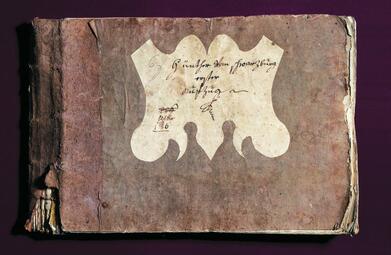 Vergrößerte Ansicht von Deckblatt der Faksimile-Ausgabe der Oper Günther von Schwarzburg von Ignaz Holzb