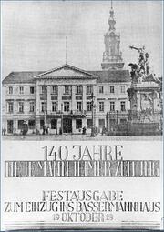Vergrößerte Ansicht von !929 feierte die „Neue Mannheimer Zeitung“ ihr 140-jähriges Bestehen