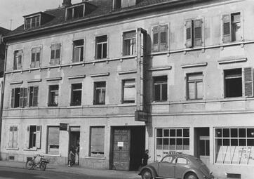Vergrößerte Ansicht von Die Geschäftsstelle des „Badischen Volksecho“, 1951