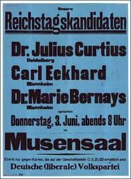 Vergrößerte Ansicht von Plakat der Deutschen Volkspartei für die Reichtagswahl 1920