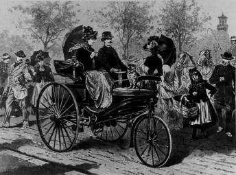 Vergrößerte Ansicht von 1886 - Patentmotorwagen