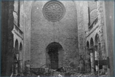 Vergrößerte Ansicht von 1938 - In der Reichskristallnacht wird die Synagoge in F 2 verwüstet