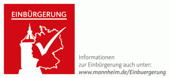 Vergrößerte Ansicht von Logo Einbürgerungskampagne Mannheim
