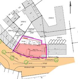 Vergrößerte Ansicht von Neubau MFH Weidenstr. 13-15 Lageplan
