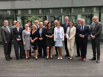 Die deutsche Delegation im AdR, der Mannheims Oberbürgermeister Dr. Peter Kurz (ganz rechts) seit kurzem angehört