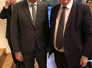 Mannheims Oberbürgermeister Dr. Peter Kurz und Karl-Heinz Lambertz, Präsident des Europäischen Ausschusses der Regionen