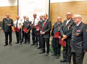 Ehrung der Feuerwehrleute 2018