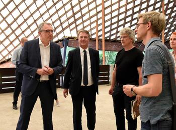 Besuch von Staatssekretär Gunther Adler in der Multihalle