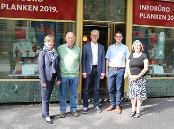 Infobüro Planken: Verabschiedung der Herren Jäger und Lakus