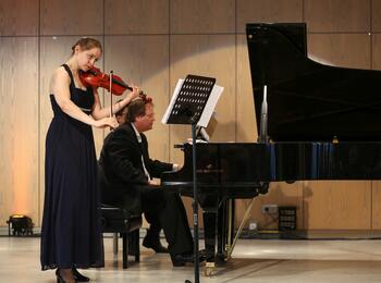 Sonate 4 für Violine und Klavier bei der Konzert-Matinee für Samuel Adler