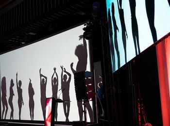 Schattentheater bei der Jubilarfeier der Stadt