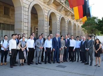 Empfang der chinesischen Delegation aus Chongqing zur Unterzeichnung eines Memorandums of Unterstanding 