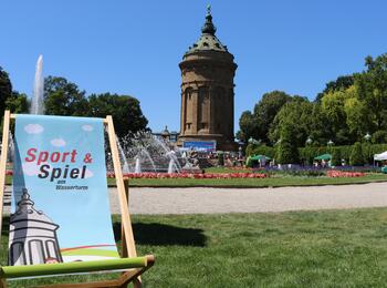 Liegestuhl bei Sport und Spiel am Wasserturm 2018