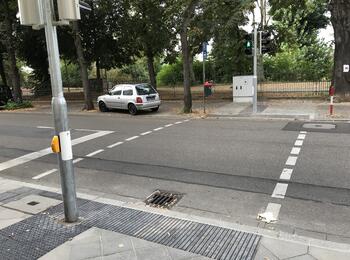 Dammstraße erhält barrierefreie Ampel