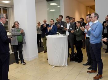 OB Dr. Kurz beim Empfang für die Professorinnen und Professoren