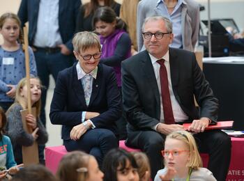 OB Dr. Kurz und Dr. Lorenz beim Kindergipfel 2018 