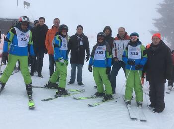 Bürgermeister Lothar Quast bei den Ski-Alpin Meisterschaften der Special Olympics