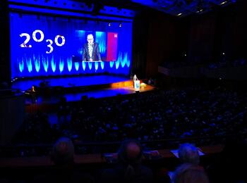 Die Neujahrsrede des Oberbürgermeisters stand im Mittelpunkt des Festakts zum Neujahrsempfang der Stadt Mannheim