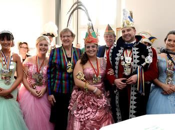 Empfang des Stadtprinzenpaares im Rathaus