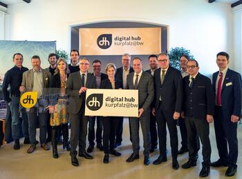 Die beteiligten Partner am neuen Digital Hub kurpfalz@bw 