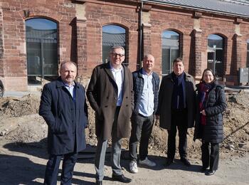 Stadtspitze und Wirtschaftsförderung zu Besuch bei Krücken Organic