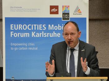 Erster Bürgermeister Christian Specht ist Vorsitzender des EUROCITIES Mobility Forums.