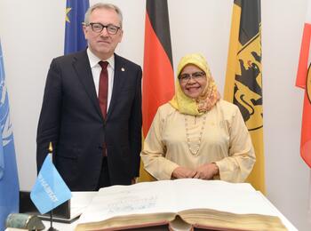 Oberbürgermeister Dr. Peter Kurz mit Maimunah Mohd Sharif