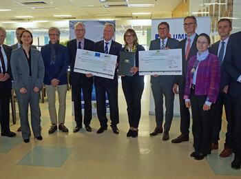 Förderbescheidübergabe INSPIRE an Universitätsklinkum und Stadt Mannheim + Projektpartner 