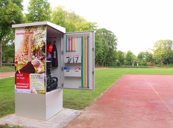 Die SportBox im Unteren Luisenpark