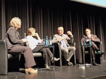 Talkrunde bei der Festveranstaltung "Soziales Mannheim"