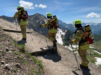 Das Ziel der drei "Feuerstreiter": 190 Kilometer, 19500 Höhenmeter, alles innerhalb von elf Tagen.
