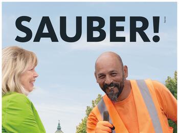 Plakatkampagne für mehr Sauberkeit im öffentlichen Raum