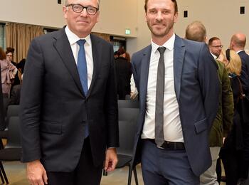 Oberbürgermeister Dr. Peter Kurz und Johan Holten
