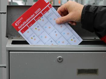 Verteilung des Abfallkalenders 2020