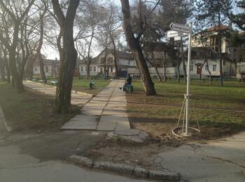 Platz "George Coșbuc" im historischen Zentrum der Hauptstadt Chişinău 