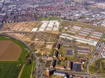 Luftbild des Spinelli-Areals