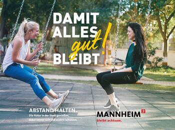Mannheim bleibt achtsam - Plakat 1