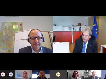 Videokonferenz Eurocities Corona EBM Specht