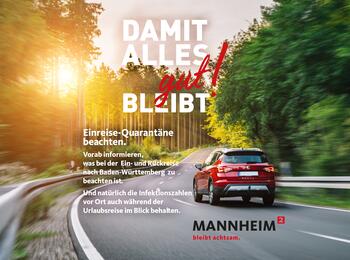 Auto auf der Rückfahrt aus dem Urlaub