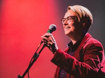 Stephanie Kuhnen, Festrednerin beim Regenbogenempfang 