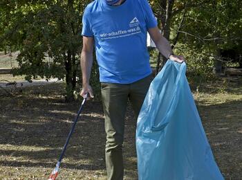 OB Dr. Peter Kurz beim Freiwilligentag der Metropolregion Rhein Neckar