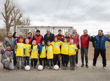 Einweihung des Bolzplatzes in der Neckarstadt-West